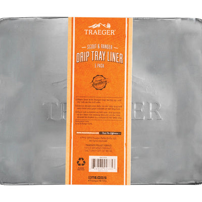 Traeger Aluminum Drip Tray Liner 13.15 in. L X 10.24 in. W For Traeger Ranger, Scout, PTG