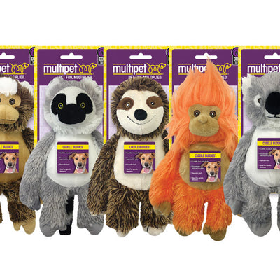 Multipet Bark Buddies Assorted Polyester Squeaky Dog Toy Medium