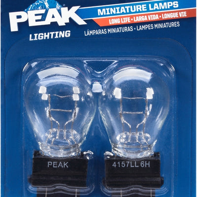 Peak Halogen Parking/Stop/Tail/Turn Miniature Automotive Bulb 4157