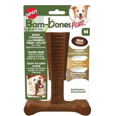 Spot Bam-bones Plus Beef Chews For Dogs 6 in.