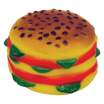 Boss Pet Digger's Multicolored Vinyl Hamburger Squeaky Dog Toy Large
