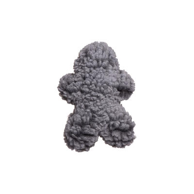 HuggleHounds HuggleFleece For Dog Gray Fleece Man Pet Toy Medium