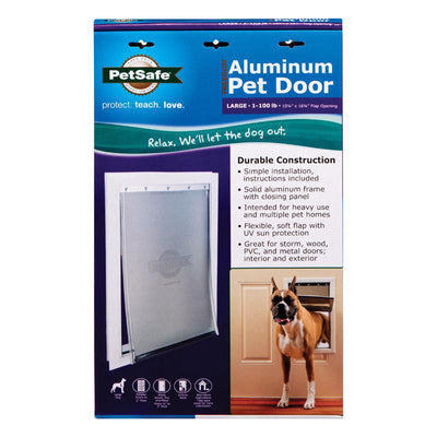 PetSafe 19.625 in. H X 12.75 in. W Large Aluminum Pet Door