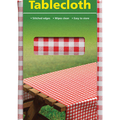 Coghlan's Red Vinyl Tablecloth 54 in. L X 72 in. W