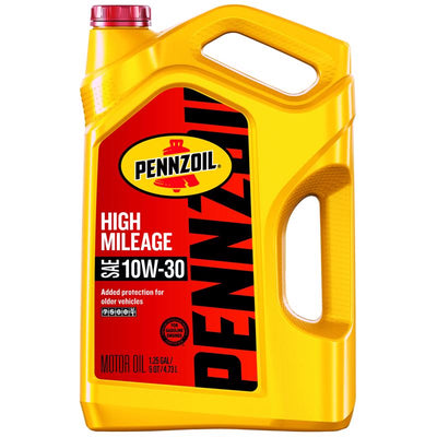 Pennzoil High Mileage 10W-30 Gasoline High Mileage Motor Oil 5 qt