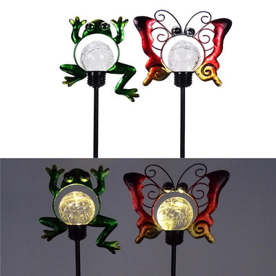 Alpine Multicolored Metal 23 in. H X 6 in. L X 2 in. W Silhouette Garden Friends Solar Garden Stake