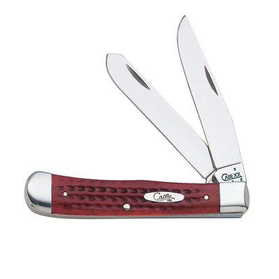Case Trapper Red Stainless Steel 4-5 in. Pocket Knife