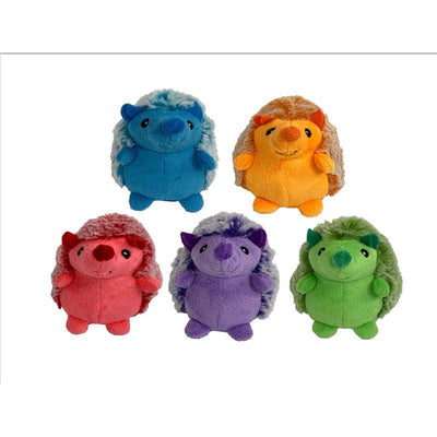 Multipet Assorted Plush Mini Hedgehogs Dog Toy 4
