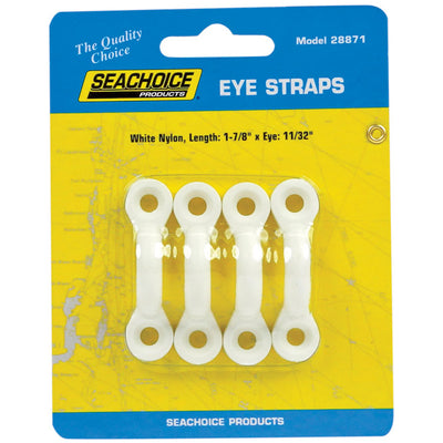 Seachoice Polished Nylon 1-7/8 in. L X 11/32 in. W Eye Straps 4 pk