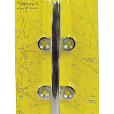 Seachoice Stainless Steel 6 in. L Hollow Base Cleat