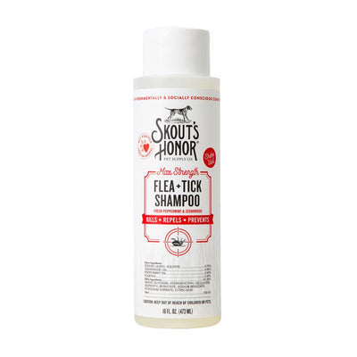 Skout's Honor White Cedarwood/Peppermint Dog Flea and Tick Shampoo 16 oz