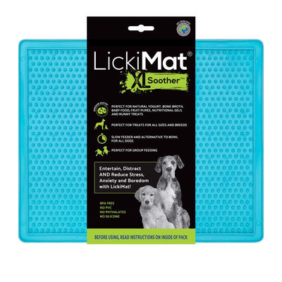 LickiMat Soother Turquoise Rubber XL Slow Feeder For Dogs