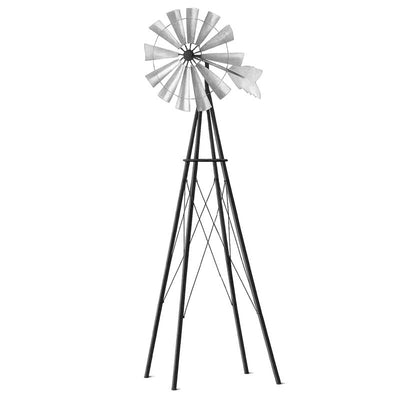 Alpine Bronze Metal 101 in. H Windmill
