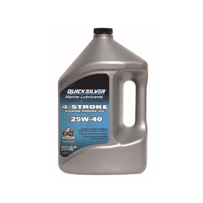 Quicksilver 25W-40 4-Cycle Marine 4 Stroke Outboard Oil 1 gal
