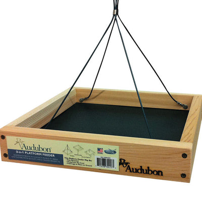 Woodlink Audubon Wild Bird 3 lb Cedar/Screen Platform Bird Feeder 1 ports