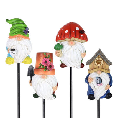 Exhart Assorted Metal/Resin 9 in. H Planter Stake