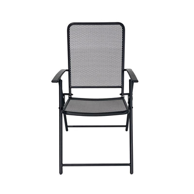 Living Accents 1-Position Black Folding Chair