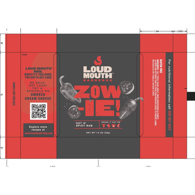 Loud Mouth Sample Pack ZOW-IE BBQ Seasoning 1 oz