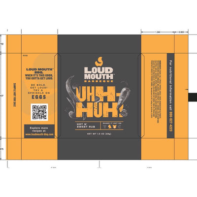 Loud Mouth Sample Pack UHH-HUH BBQ Seasoning 1 oz