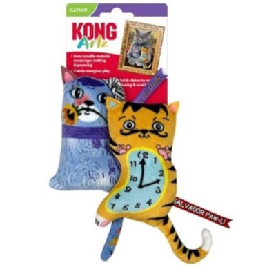 Kong Artz Assorted Polyester Multicolored Catnip Toy Medium 2 pk