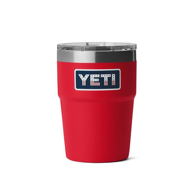 YETI Rambler 16 oz Rescue Red Patriotic BPA Free Stackable Tumbler with MagSlider Lid