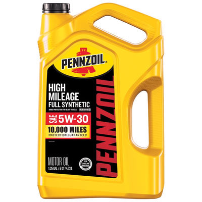 Pennzoil Full Synthetic 5W-30 High Mileage Motor Oil 5 qt