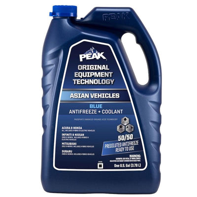 Peak Asian Blue 50/50 Antifreeze/Coolant 1 gal