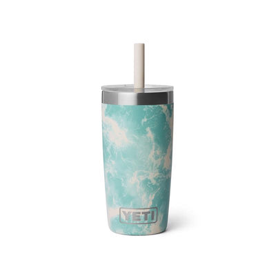 YETI Rambler Jr. 10 oz Sea View BPA Free Kids Cups with Silicone Straw