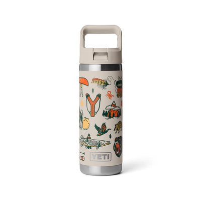 YETI Rambler 18 oz Cape Summer Camp BPA Free Bottle with Straw Cap