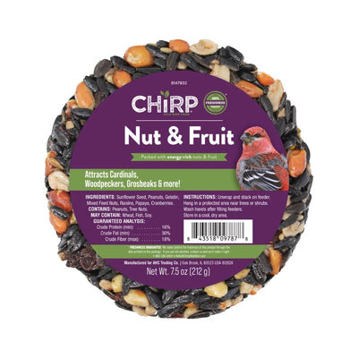 Chirp Nut and Fruit Wild Bird Seed Cake 7.5 oz