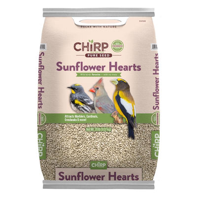 Chirp Pure Seed Sunflower Hearts Wild Bird Food 20 lb