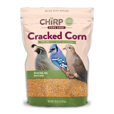 Chirp Pure Seed Cracked Corn Wild Bird Food 10 lb