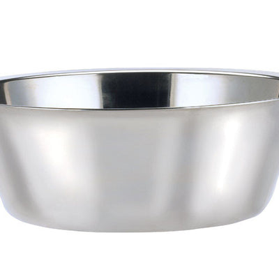 HiLo Silver Plain Stainless Steel 5 qt Pet Dish For Dogs