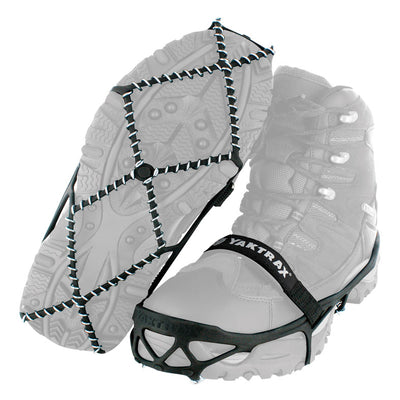 Yaktrax Pro Unisex Rubber/Steel Snow and Ice Traction Black L Waterproof 1 pair