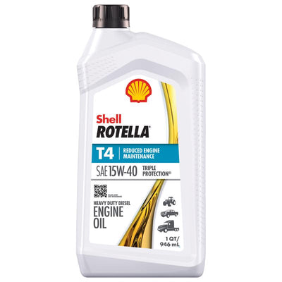 Shell Rotella 15W-40 Diesel Heavy Duty Engine Oil 1 qt
