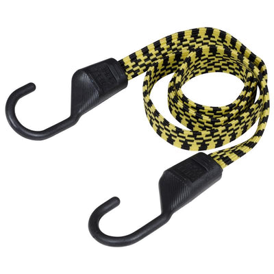 Keeper Black/Yellow Flat Bungee Cord 48 in. L X 0.14 in.