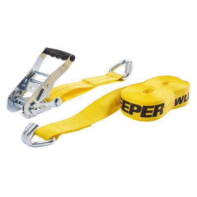 Keeper 2 in. W X 27 ft. L Yellow Tie Down w/Ratchet 3333 lb