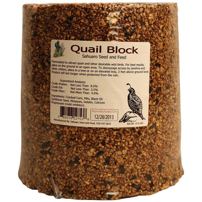 Sahuaro Seed Bird Food Block 15 lb
