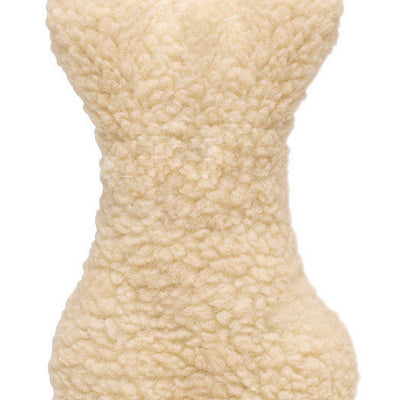 Boss Pet Digger's White Plush Bone Fleece Bone Dog Toy Large