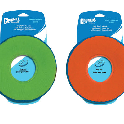 Chuckit! Assorted Canvas Amphibious Flying Ring Flyer Dog Toy Medium