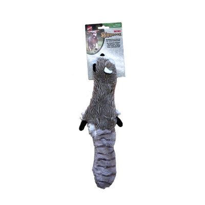 Spot Skinneeez Multicolored Plush Raccoon Dog Toy Small