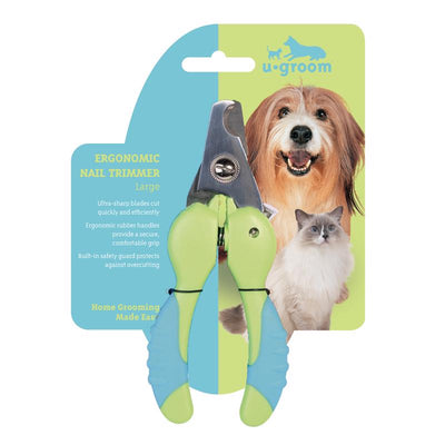 u-groom Blue/Green Cat/Dog Nail Trimmer