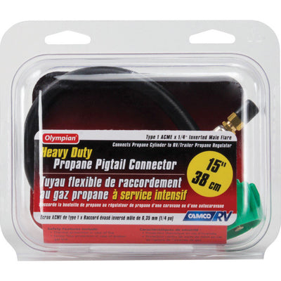 Camco 15 in. L Pigtail Propane Hose Connector