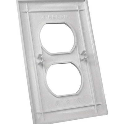 US Hardware RV One Gang Duplex Plate