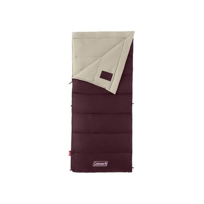 Coleman Autumn Glen Burgundy Sleeping Bag 2 in. H X 33 in. W X 75 in. L