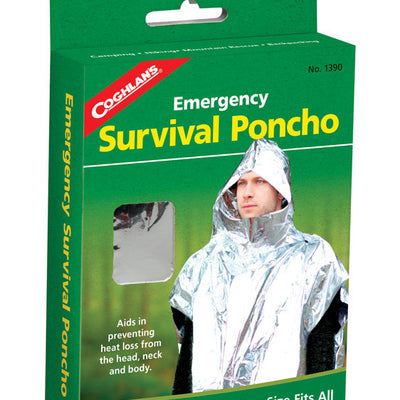 Coghlan's Silver Survival Poncho 5.875 in. H X 42-1/2 in. W X 39 in. L