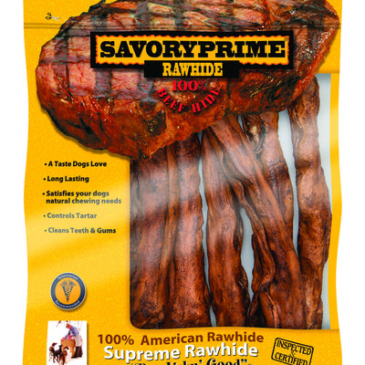 Savory Prime Beef Flavor Large Adult Mini Rolls Beef Rawhide 7 pk