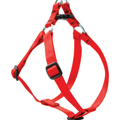 LupinePet Basic Solids Red Red Nylon Dog Harness