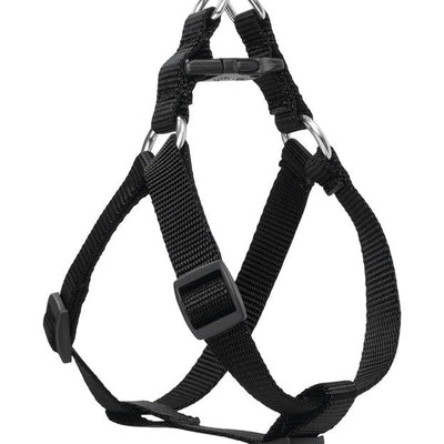 LupinePet Basic Solids Black Black Nylon Dog Harness