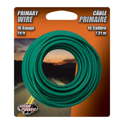Coleman Cable 24 ft. 16 Ga. Primary Wire Green